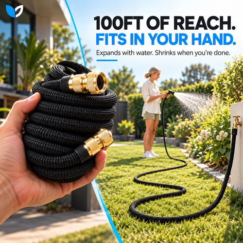 Expandable Easy-Storage Garden Hose