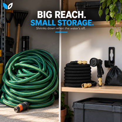 Expandable Easy-Storage Garden Hose